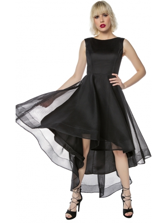 Rochie Kelly din plasa asimetrica #3