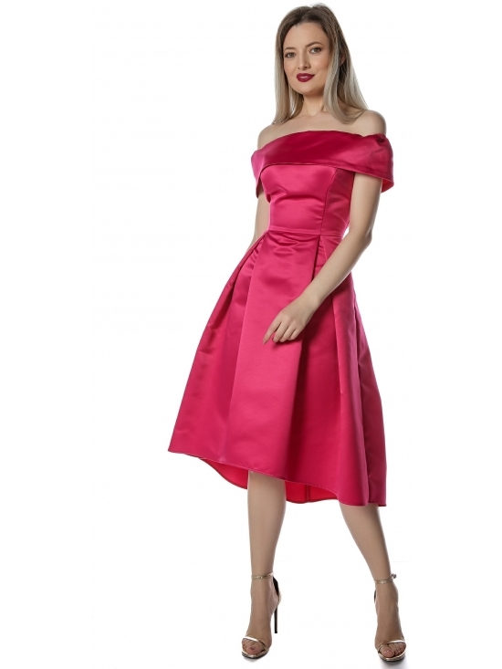 Rochie Briseis fucsia cocktail #2