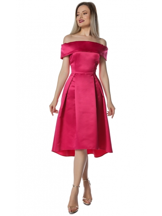 Rochie Briseis fucsia cocktail