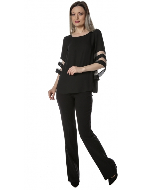 Bluza Angela neagra office chic #2