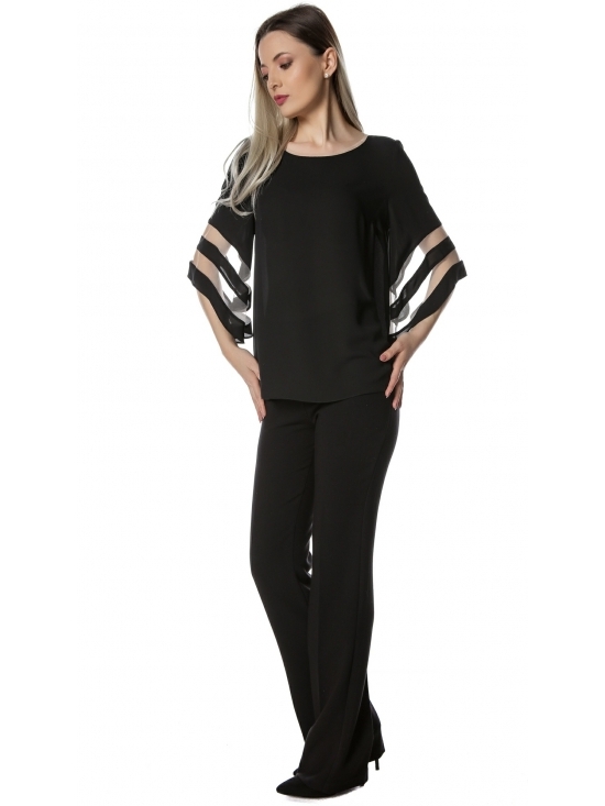 Bluza Angela neagra office chic