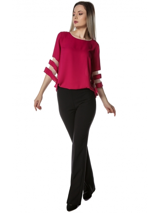 Bluza Angela fucsia office chic